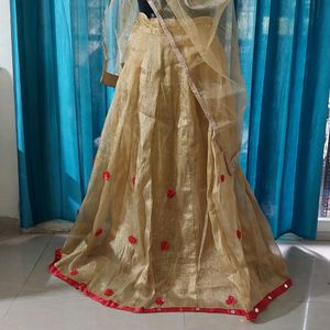 Golden Lehenga choli For Women