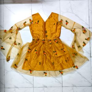 Very Cute Yellow Coloured Short One Piece