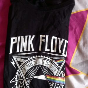 Graphic Printed Rock Band T-Shirt Pink Floyd