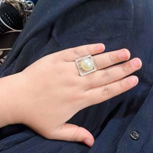 Western Big Pearl Ring