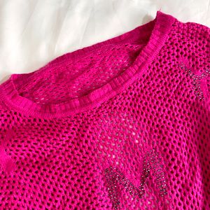 Pinterest Crochet Rose Back Designer Pullover