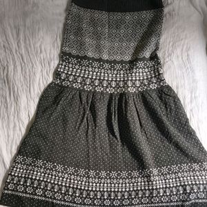 Korean Woolen Skirt/ Tube Top