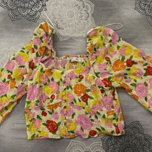 Mango Floral Top