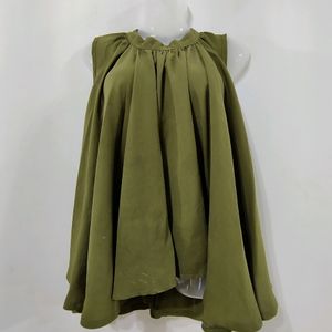 Olive Green Loose Fit Top ( Women)