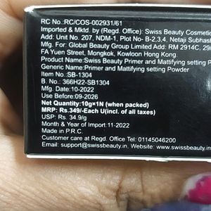 Swiss Beauty Prime'nset Setting Powder