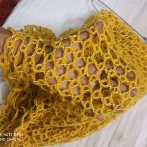 woolen honey comb shawl