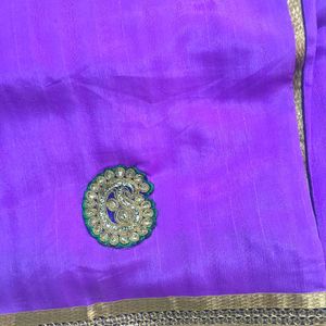 Purple Saree