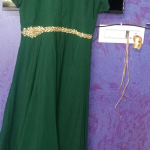 Dark Leaf Green Gown