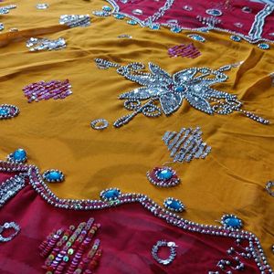 Handwork Rajputana Saree