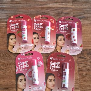 Myglamm Set Of 5 Lipbalm