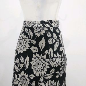 Floral A Line Skirt