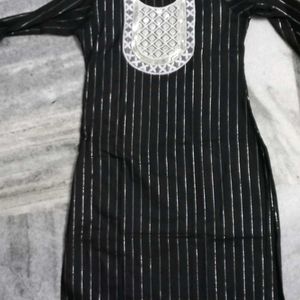 Black formal kurti