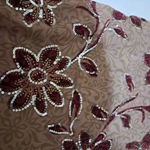 Brown Colour Saree