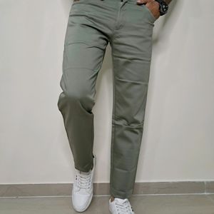 Kaulin 1027 Men's Double Cloth Knitted Green Pant