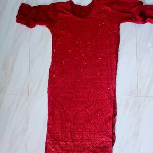 Kurti Red Colour