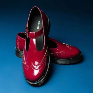 Viral Theater Cherry Red Chunky Loafers 🥀