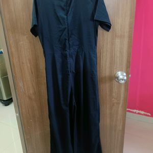 Black Jumpsuit With Belt For Women Size S.