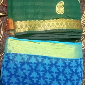 2 Cotton Blend Silk Daily Wear And Festive