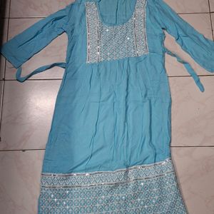 Light Blue Kurti