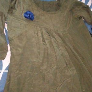 This Is A Olive Colour Used Kurta