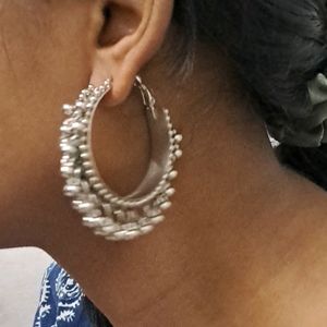 Silver Hoops