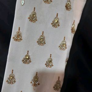 Peach Embroidery Kurta