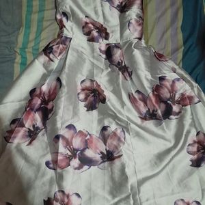 Flowered Printed Dress