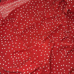 Red Cute Polka Dots Top 🫶🏻