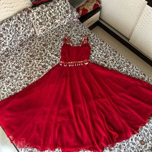 Navratri Special Red Dress