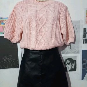 Pink Knitted Top