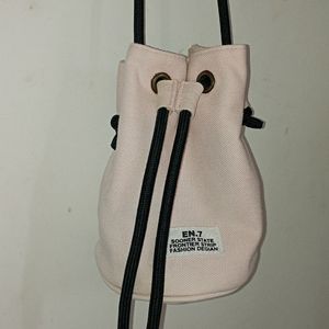 Miniso Pastel Pink Potli Sling Bag.