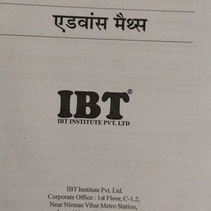 ADVANCE MATHS IBT INSTITUTE