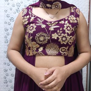 Beautiful Ethnic Crop Top And Lehenga