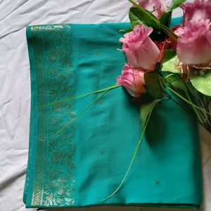 Sea Green Silk Saree