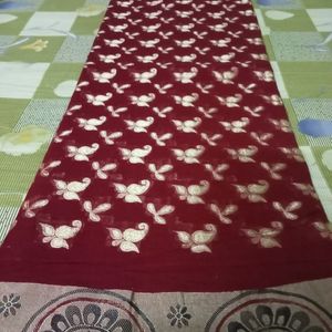 Cotton Saree Maroon