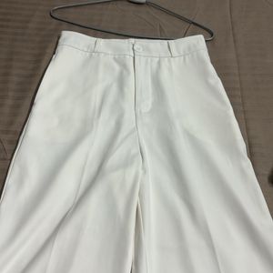 Mango white formal pant