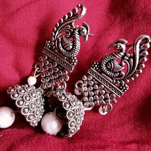 Oxide Peacock Earrings