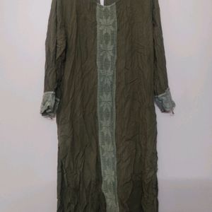 Olive Green Kurta