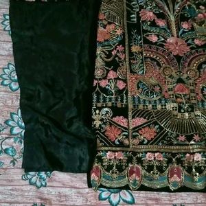 Heavy Pakistani Black Suit Set