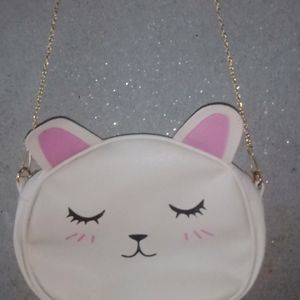 White Colour Rabbit Slingbag