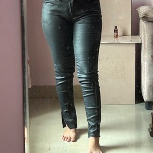 ZARA Leather Jeans