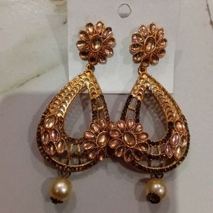 Golden Hanging Earrings