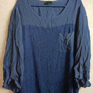 Ladies Oversized Stylish Top Navy-blue