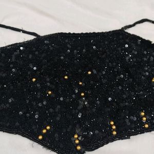 Sexy Sequins Crop Top Cum Bustier