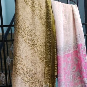 Set of 4 Georgette Dupatta(Multi Colour)