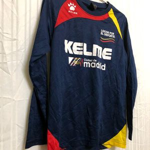 Kelme Blue Long Sleeve T Shirt