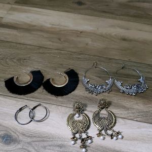 4 Earrings - 125 Coins For 1 Pair Get Freebies