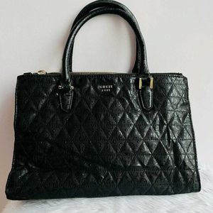 Guess black satchel bag