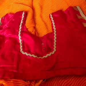 Leheriya Goota Work Saree