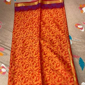 Once Worn Saree With Blouse